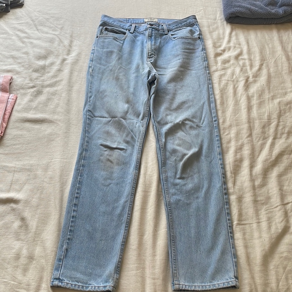 LL Bean light wash jeans, men’s size 32x32, classic fit